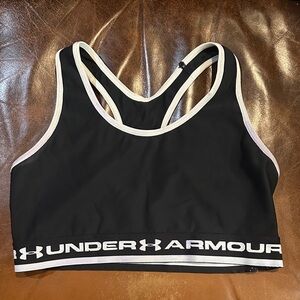 Under Armour Black and White Sports Bra
